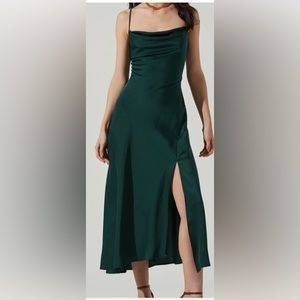 Hunter green Gaia midi dress, ASTR the Label, size medium
